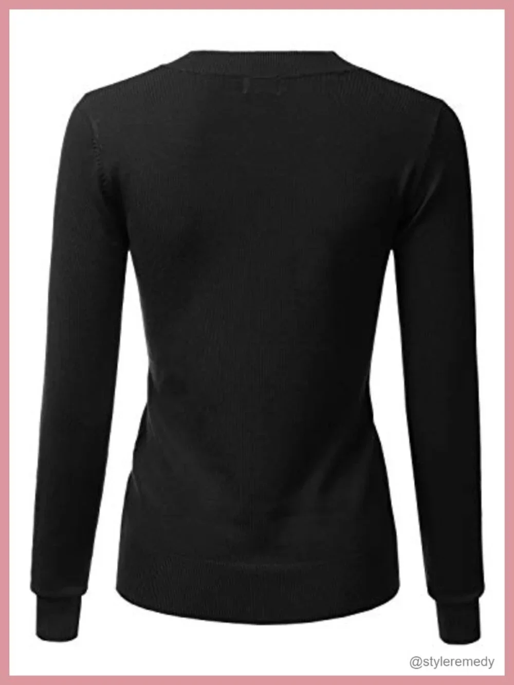 V-Neck Long Sleeve Knit Pullover Sweater, Soft Stretch, Slim Fit